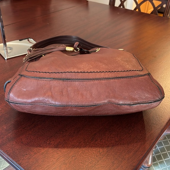 Cole Haan Leather Drawstring Shoulder Bag EUC - Picture 7 of 16